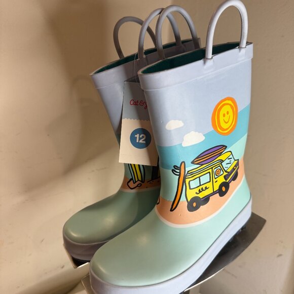 cat & jack Evan Fun Splash Rain boots unisex - Picture 1 of 5